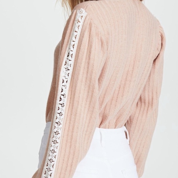 See by chloe blush pink crew neck ribbed sweater cameo rose - Picture 3 of 15